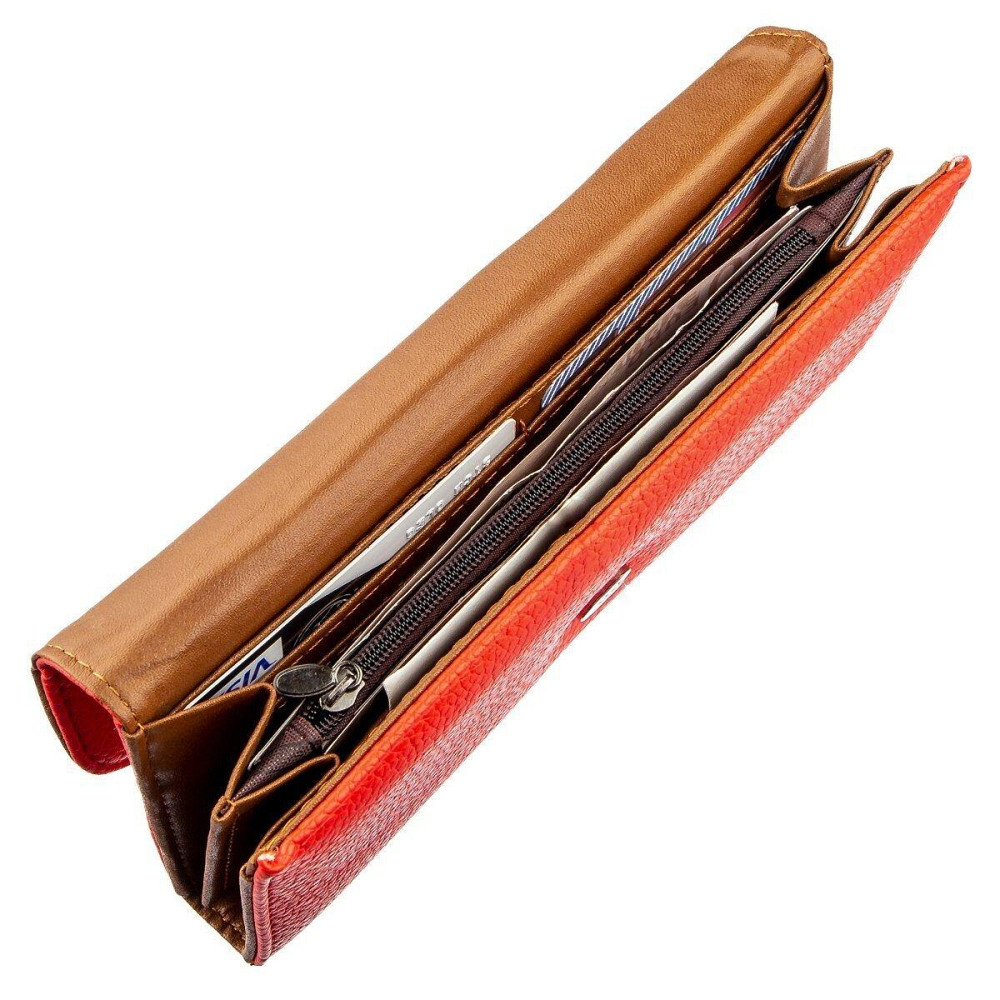 Кошелек женский из экокожи флотар Ярко-красный (KIVI) Киев - изображение 2