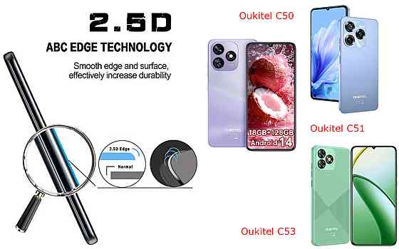 Захисне скло ArmorGlass для Oukitel C50, Oukitel C51, Oukitel C53 – стійке до подряпин та ударів Київ