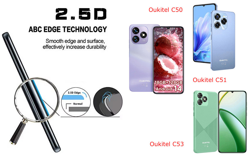 Захисне скло ArmorGlass для Oukitel C50, Oukitel C51, Oukitel C53 – стійке до подряпин та ударів Київ - фото 2