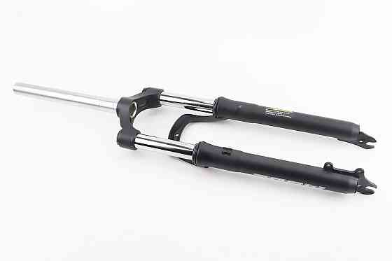 Вилка 26" амортизаційна, без різьби 1-1/8" (28,6мм), шток 255мм, з ходом 100мм, Disk-brake, пружинно-оливна, Lockout, чорна N780 Київ