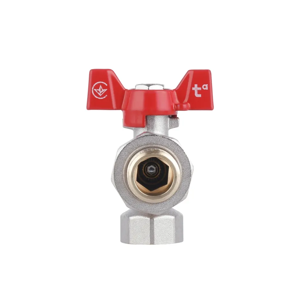 Кран кульовий "Американка" Thermo Alliance Standart 1/2" ВН кутовий SD222NW15PN40 Київ - фото 12