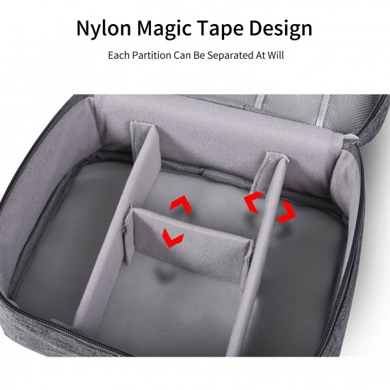 Органайзер дорожний кейс-чехол для гаджетов и зарядок серый Винница - изображение 1