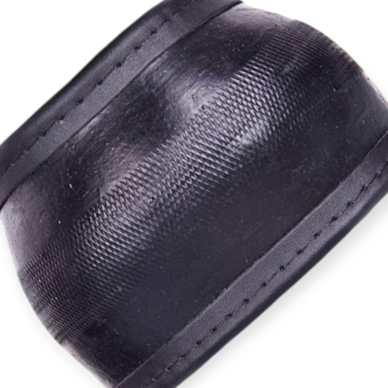 Чехол s кожзам (35 - 37 см) черный 2 вставки под дерево, 2 рефленные руля Мукачево - изображение 2