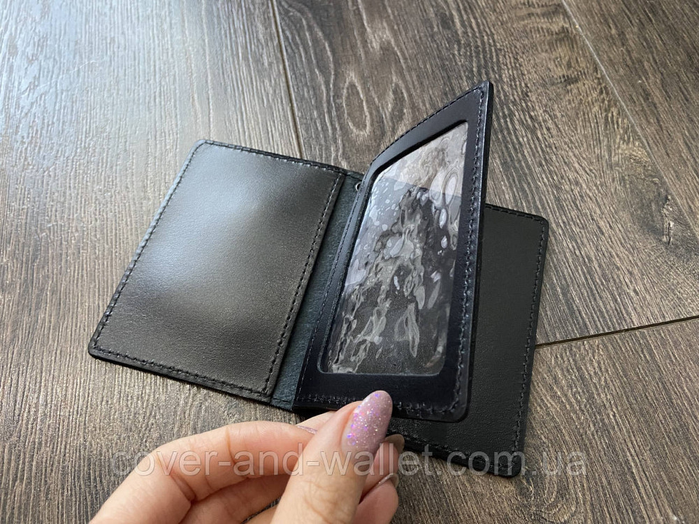 Обкладинка на посвідчення НАБУ (антикорупційне бюро) натуральна шкіра Київ - фото 4