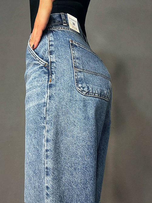 Джинсы женские It’s Basic 2952-4 skater baggy бананы с косыми карманами светло-синие, светло-синий, 40, 40, 85 см, 116 см Киев - изображение 11