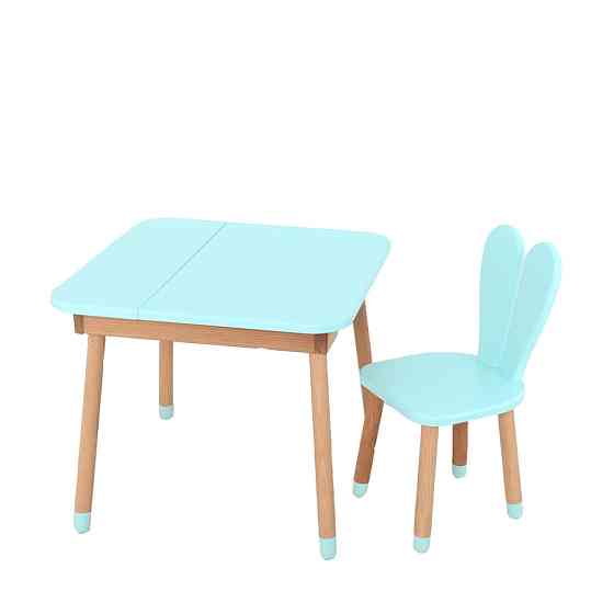 Детский стол 04-025B-DESK, со стульчиком, голубой Винница