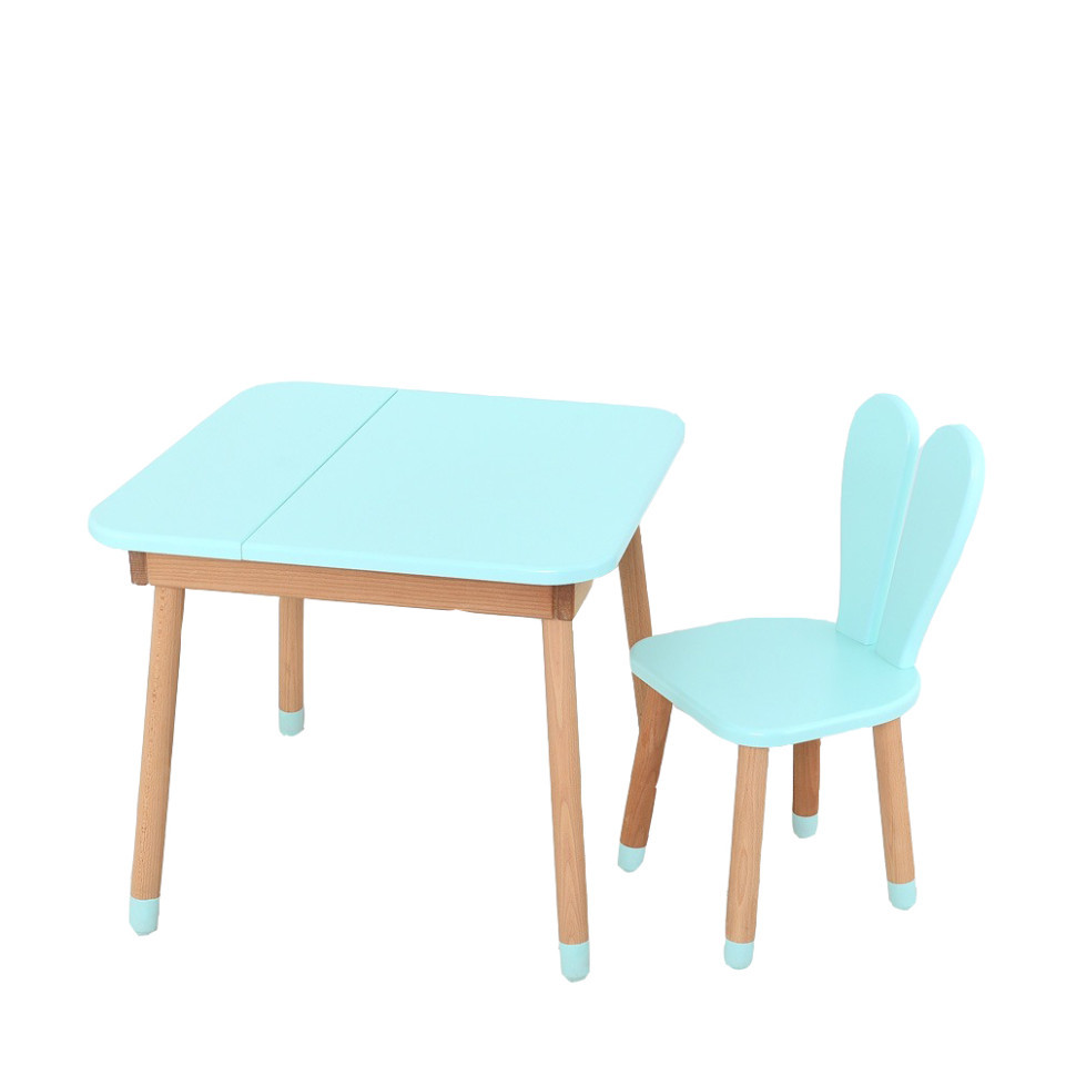 Детский стол 04-025B-DESK, со стульчиком, голубой Винница - изображение 1