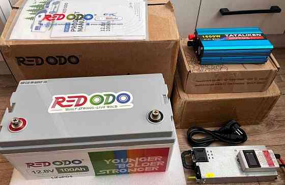 Комплект резервного питания Redodo 12.8V 100Ah 1280W LiFePO4. Харьков