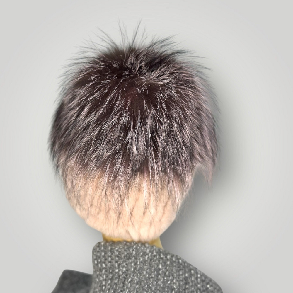 Шапка меховая женская Ника Пудровый Харьков - изображение 4