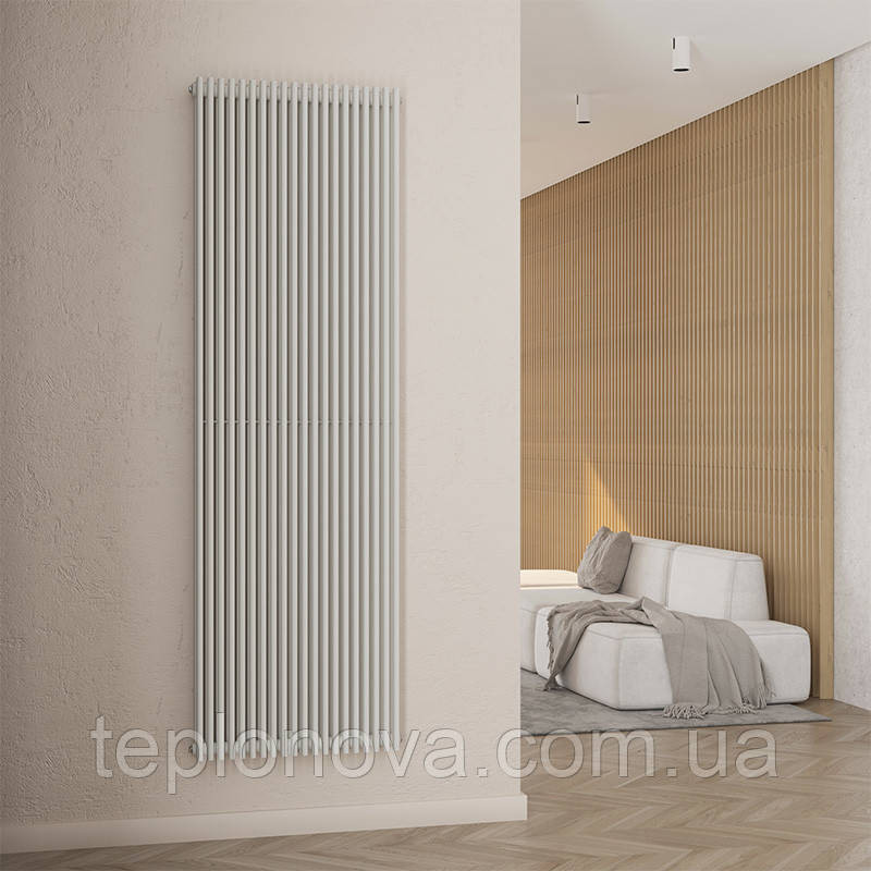 Дизайнерский радиатор 1800/560 (мм) белый мат IDEALE GIULIA (универсальное подключение) 12 20/1800/560 Черновцы - изображение 4