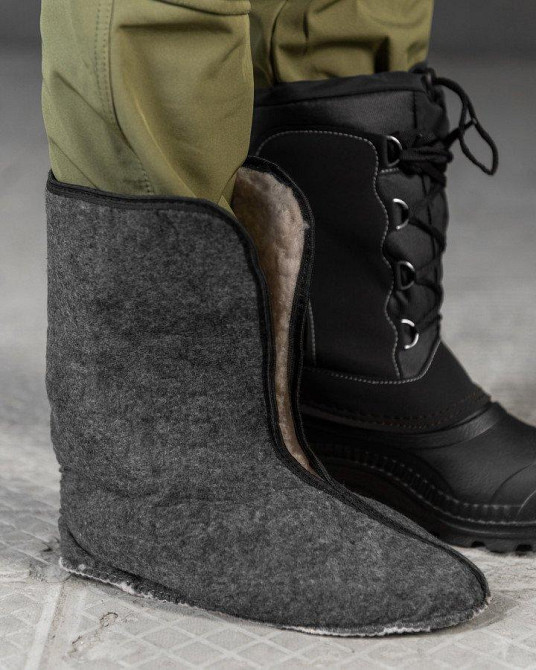 Теплые водонепроницаемые резиновые сапоги  ВТ6577 Одесса - изображение 3