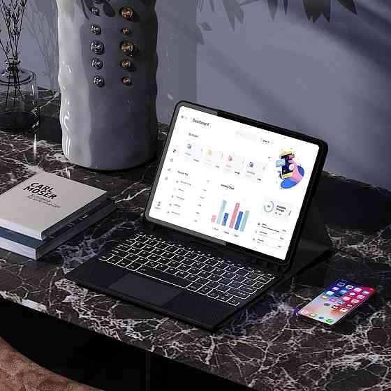 Чехол-клавиатура с трекпадом и подсветкой для Lenovo Tab M11 11 дюймов 2024 (TB330FU/TB330XU) Днепр
