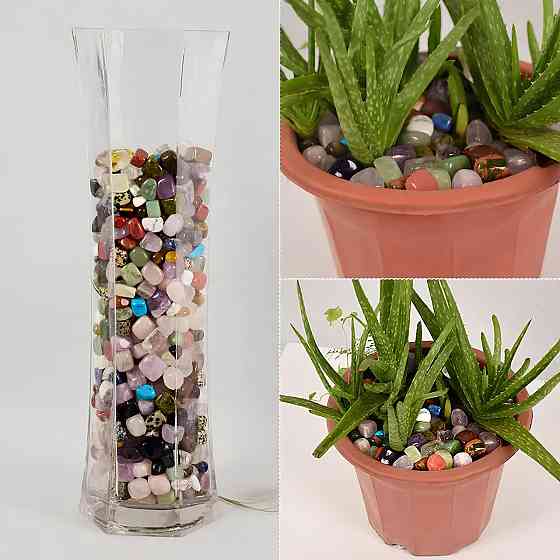 Набір з десяти натуральних каменів RESTEQ — напівдорогоцінні кристали з енергетичним впливом для дому, медитації та подарунка Київ