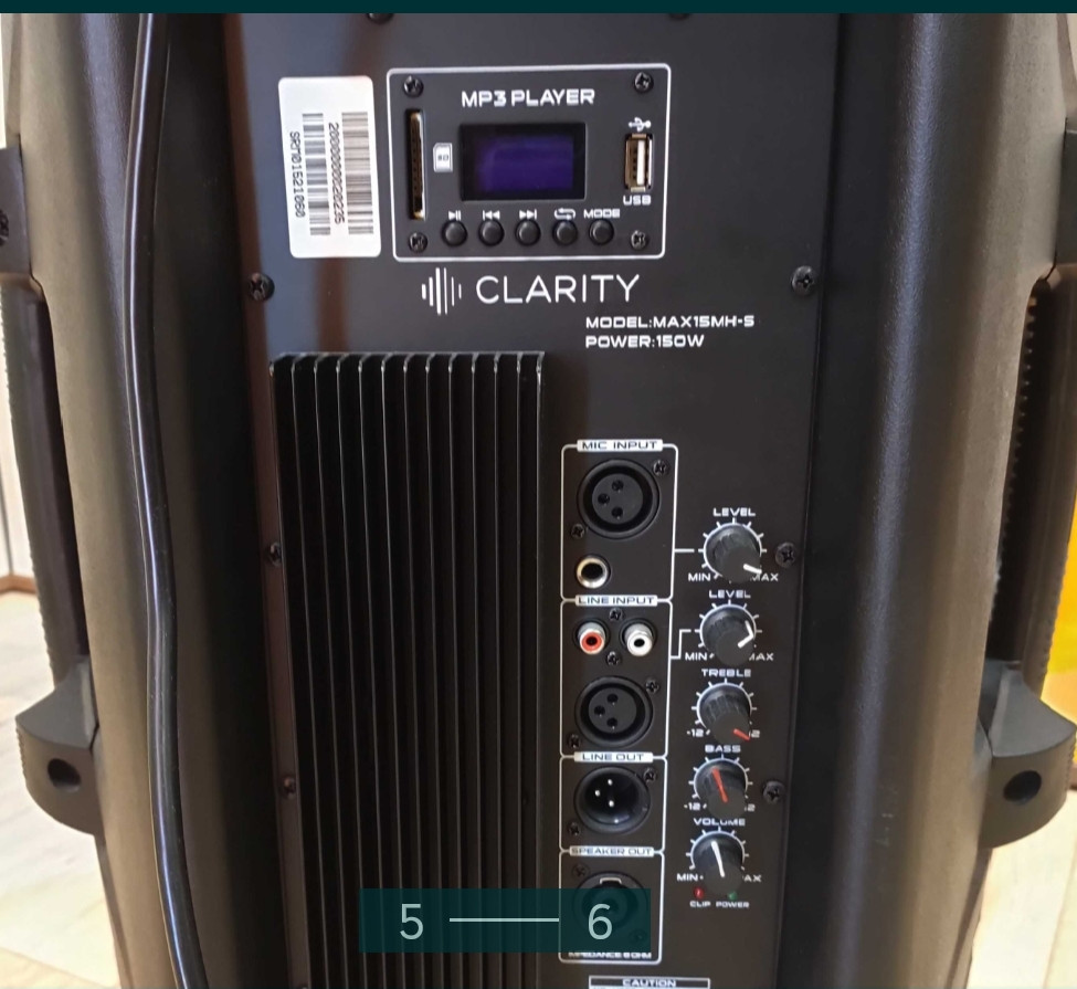 Акустическая система: Clarity MAX15MH S+ Микрофон SENNHEISER XS 1. Харьков - изображение 1