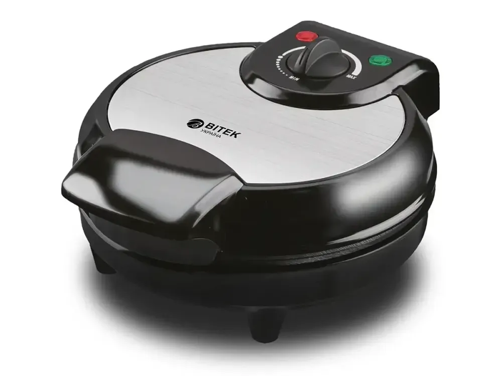 Вафельниця BITEK BT-220 1200Вт з антипригарним покриттям, терморегулятором і конусом для ріжків Одеса - фото 4