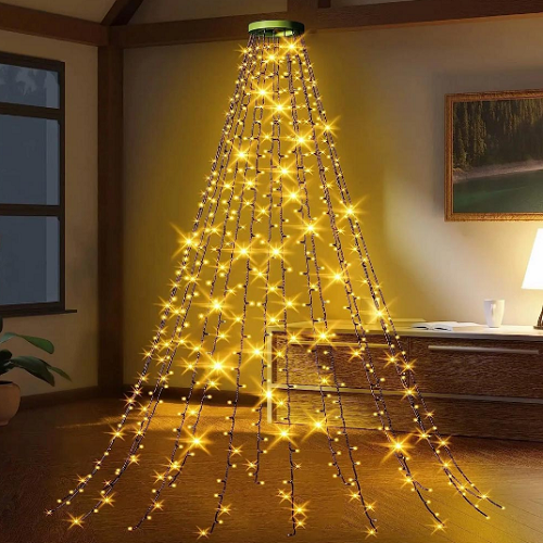 Світлодіодна гірлянда каскад 98 Led 7*1,5м 8 режимів теплий колір USB CW-G-98L71CU ColorWay Житомир - изображение 1