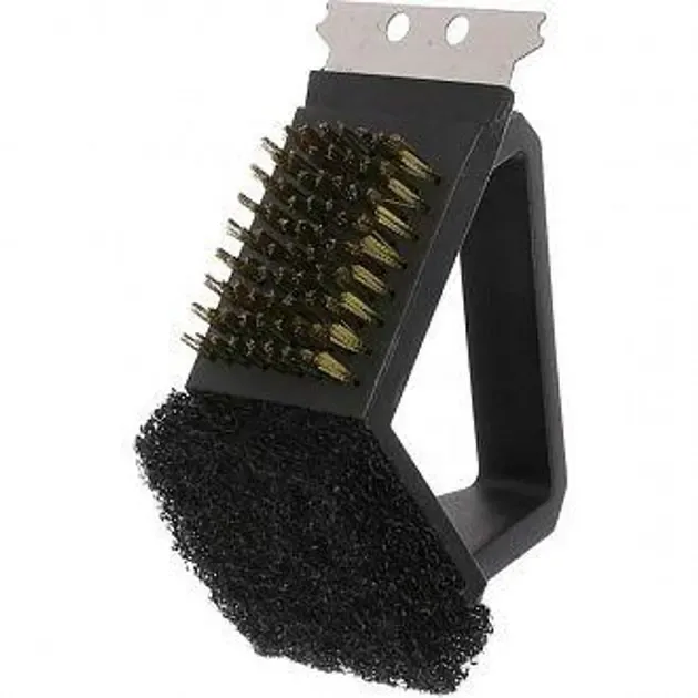 Щетка для чистки барбекю CD-15A с пластиковой ручкой Коломия - фото 2