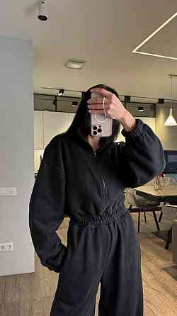 Жіночий повсякденний теплий комбінезон з фліса Одеса