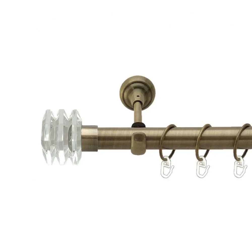 Карниз Orvit Міліора металевий однорядний відкритий Антик 25 мм 240 см (4224004) Львів - фото 1