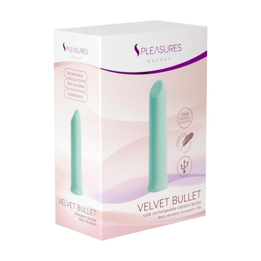 Вібропуля S Pleasures Velvet Bullet Candy Turquoise Sex Aura Київ - фото 3