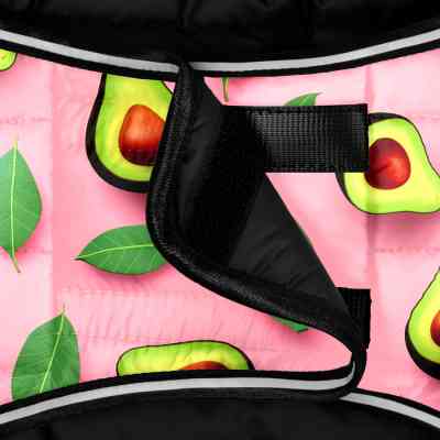 Курточка для животных WAUDOG Clothes Накидка Авокадо на розовом S (503-4051) Винница