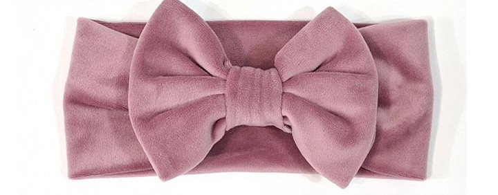 Повязка для волос велюр розовая Бант Киев - изображение 1