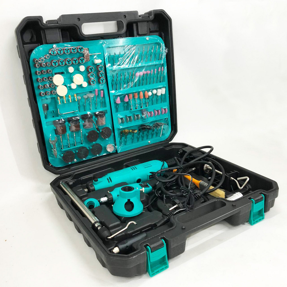 Ручний електричний гравер + гравер Mini 12V з 236 насадками, електричний електричний міні, Дриль гравер LS-69 Львів - фото 16