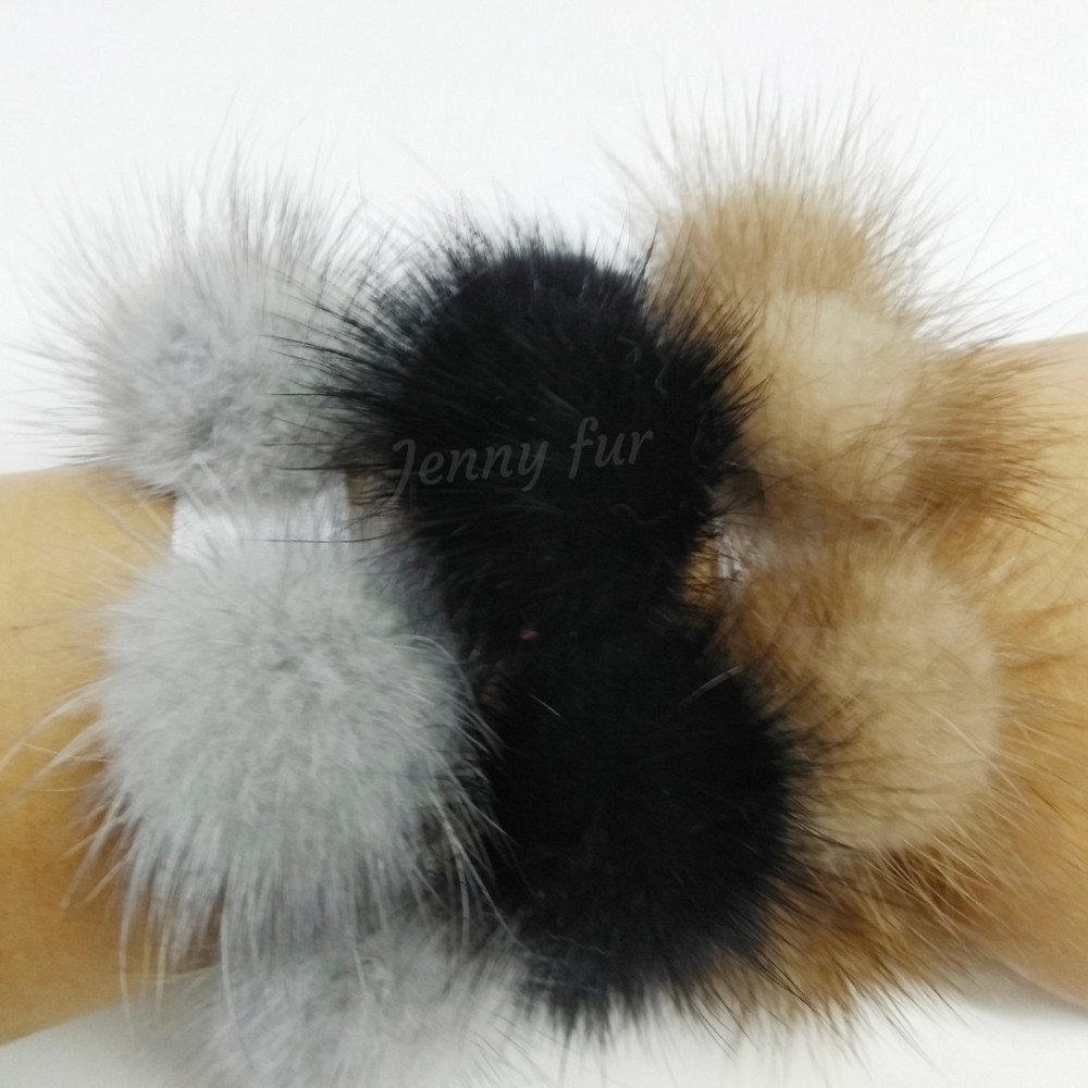 Гумка хутряна на волосся на гульку з норки Харків - фото 4