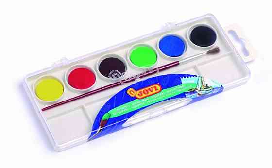 Фарби акварельні Jovi, 6 кольорів в комплекті з пензликом (800/6) Киев
