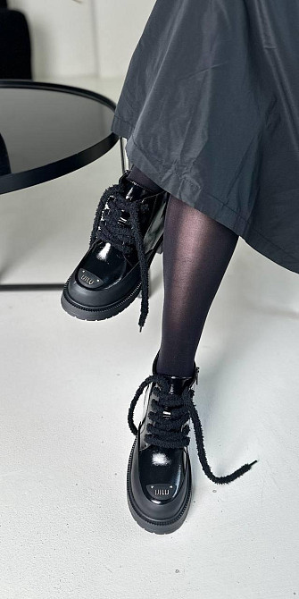 Olli Стильні жіночі черевики чорні з натуральної лакованої шкіри демісезонні р. 36-41 (6072) / Коломия - фото 2