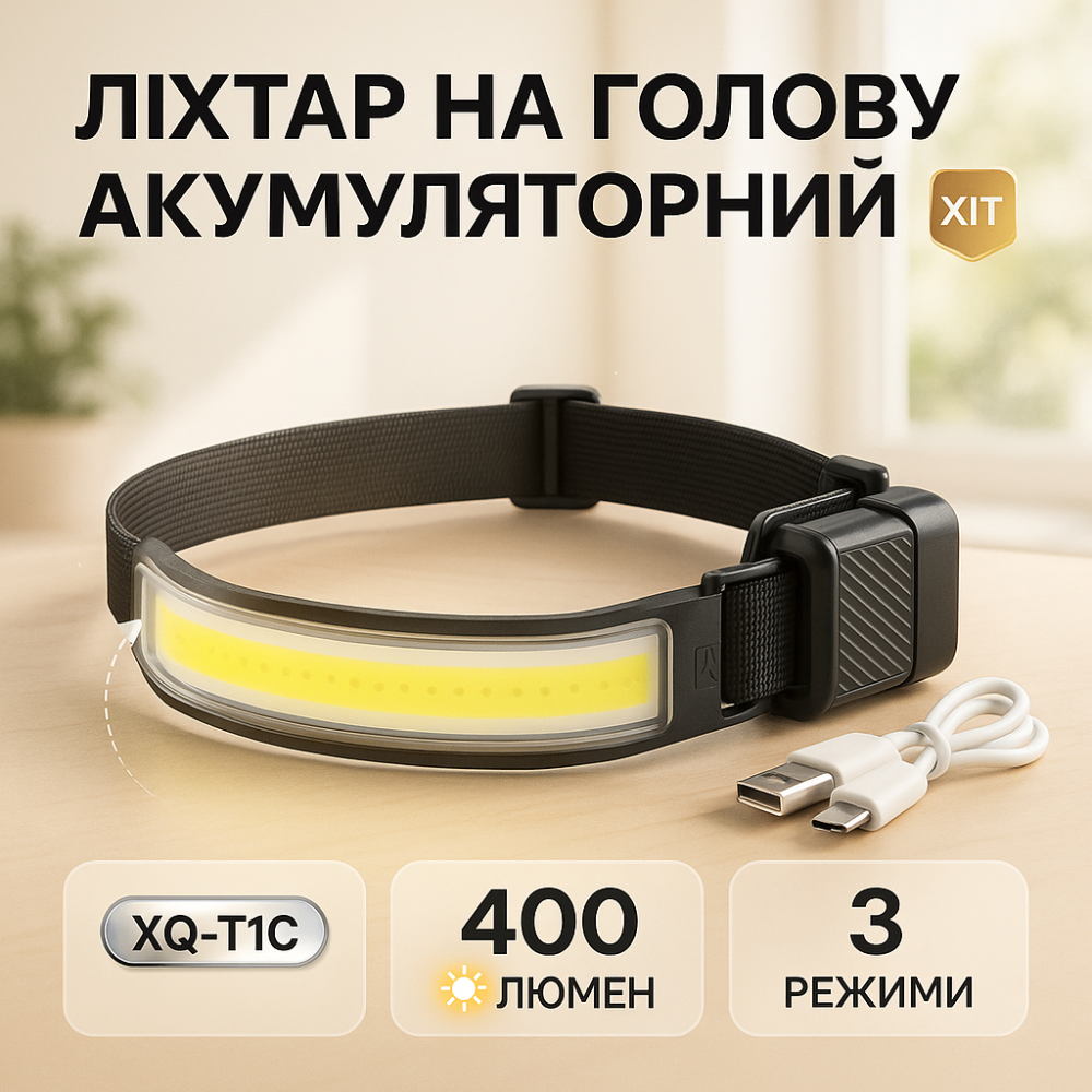 Мощный налобный фонарь для рыбалки XQ-T1C, Фонарь аккумуляторный для рыбалки, Фонарик бытовой налобный ZR-44 Львов - изображение 17