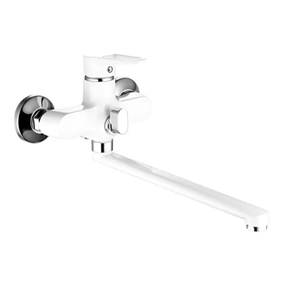 Смеситель для ванны Mixxus Elba 006 EURO белый MI6588 Харьков