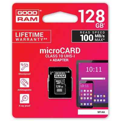 Карта памяти Goodram 128GB microSDXC class 10 UHS-I (M1AA-1280R12) Винница