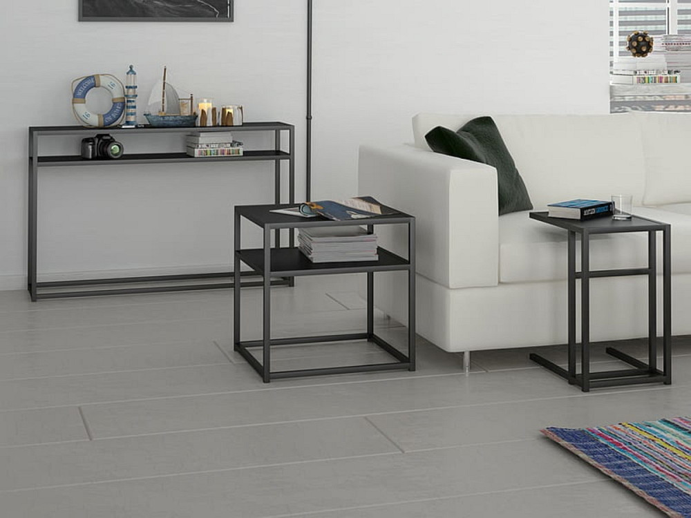 Журнальний столик SYMPHONY D чорний/чорний 45x30 Днепр - изображение 2