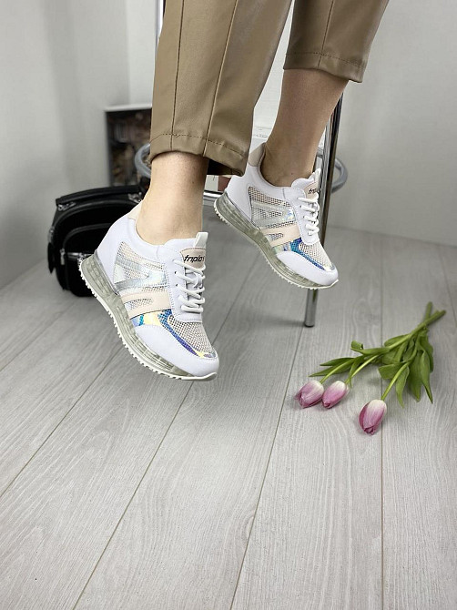 Lonza Кросівки жіночі LONZA F99632/1 білі (весна-літо, шкіра натуральна) (5180) лише 41р. Коломыя - изображение 8