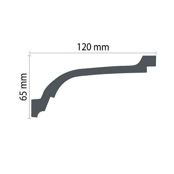 Карниз полиуретановый гладкий Gaudi Decor P 136 Flexi Днепр