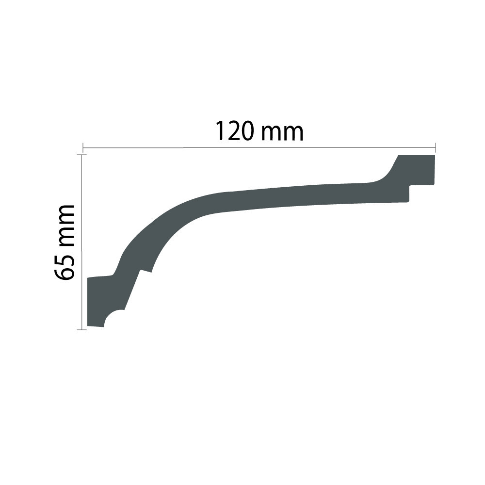 Карниз полиуретановый гладкий Gaudi Decor P 136 Flexi Днепр - изображение 4