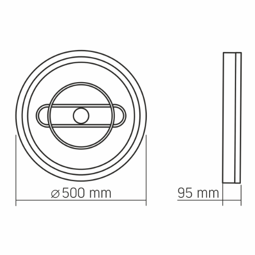 LED Світильник функціональний 52W VL-CLD-996-CF Decora Videx Житомир