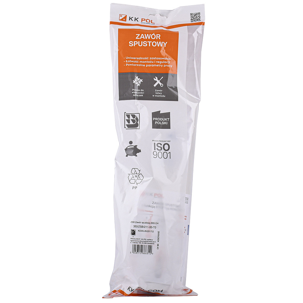 Зливний клапан K.K.POL Compact Bis ZSB/211, Stop, (350/ZSB/211-00-T0) Луцьк - фото 3
