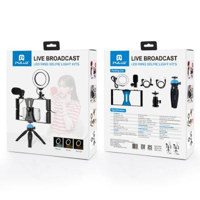 Набор блогера Puluz 4in1 (ring light, mount, phone holder, microphone) (PKT3025L) Винница - изображение 9