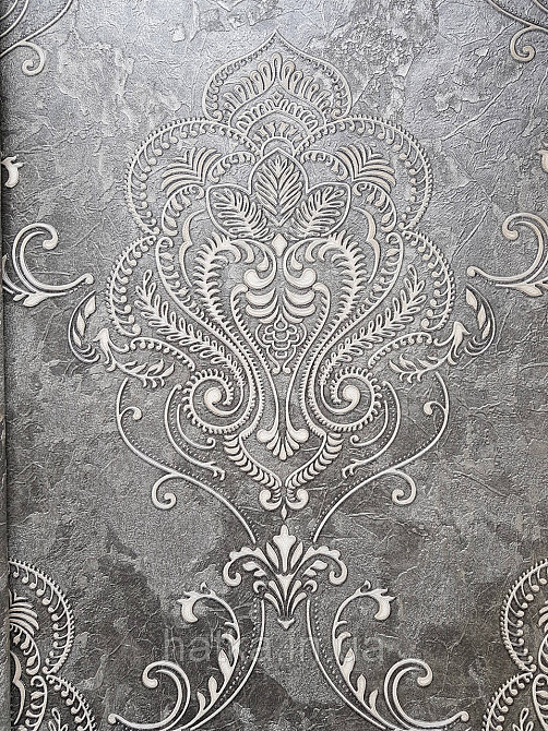 Шпалери вініл на флізеліні гарячого тиснення DU&KA King1.06х10 під штукатурку глянсові текстурні світло-беж Київ - фото 2