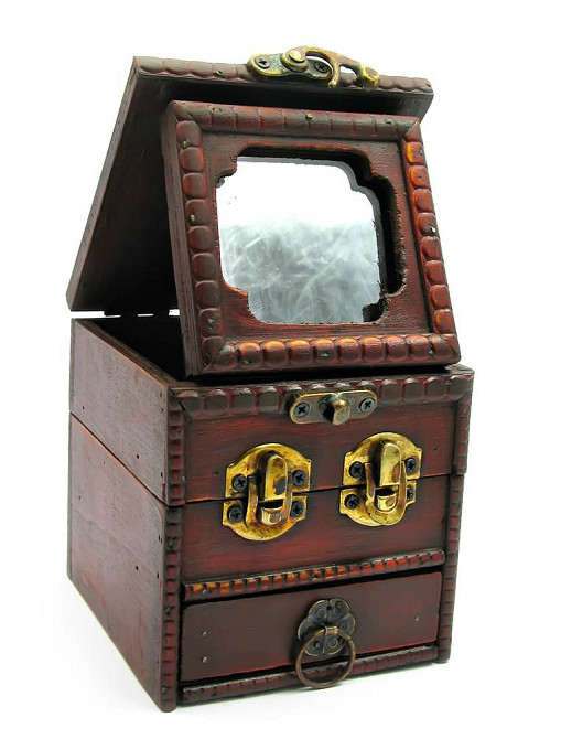 Шкатулка Квадратная с зеркалом Киев - изображение 1