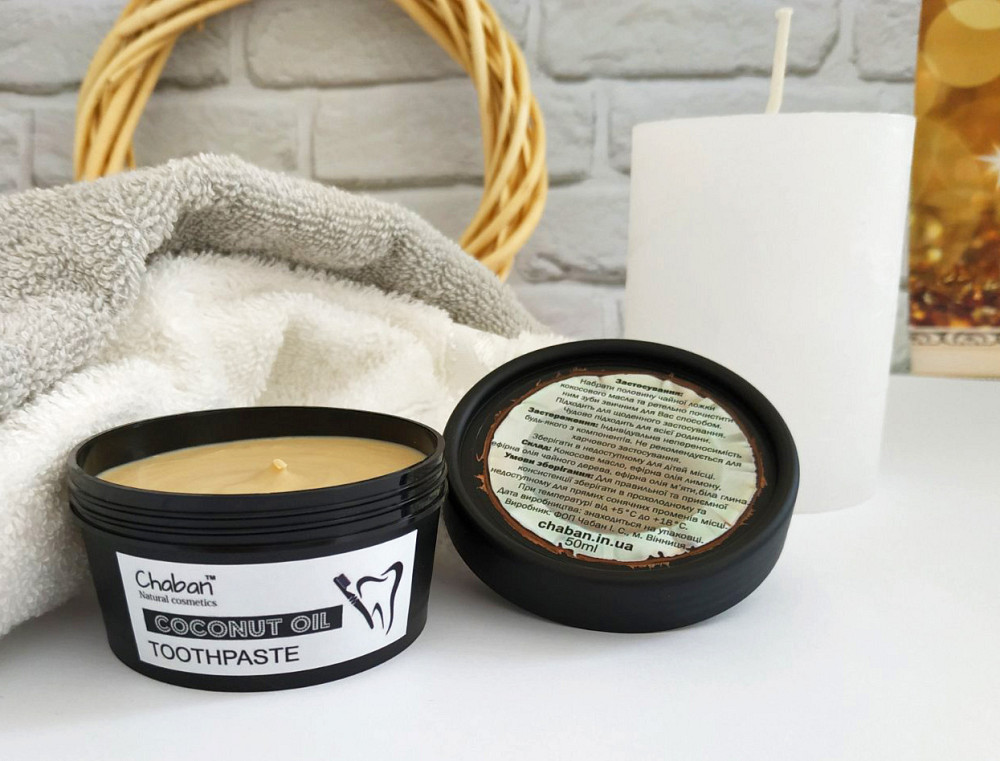 Кокосова зубна паста Chaban 50 мл Київ - фото 3
