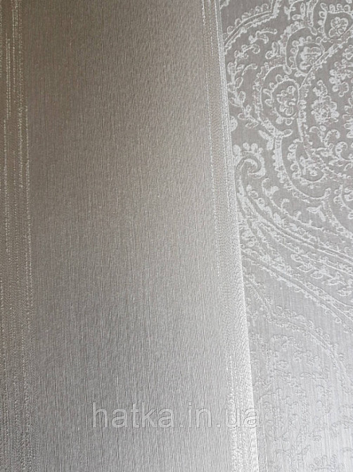 Текстильні шпалери на флізеліновій основі Cador Rasch Textil 086057 смуги світло-сірий Київ - фото 1