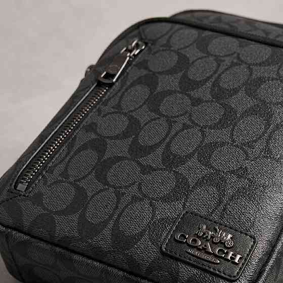 Мужская барсетка, сумка на плечо Coach (2515) серая Киев