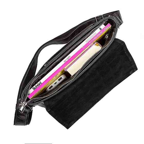 Сумка кожаная Черная (SHVIGEL) Киев