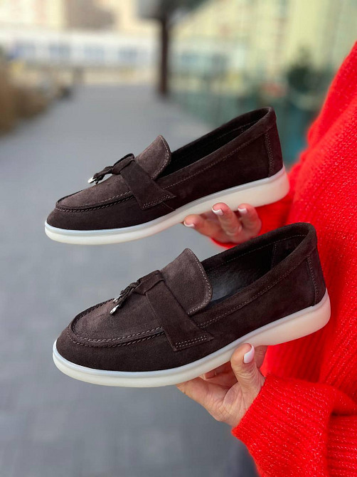 Arcoboletto Лофери жіночі Arcoboletto шоколадні замша натуральна 34-40 (5368) Коломыя - изображение 10