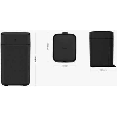Контейнер для сміття Xiaomi Townew T1S Black Вінниця - фото 2