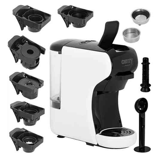 Капсульна кавомашина Camry CR 4414 3000Вт рожкова для меленої кави та 5 адаптерів для капсул White NS-68 Івано-Франківськ