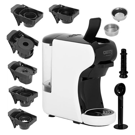 Капсульна кавомашина Camry CR 4414 3000Вт рожкова для меленої кави та 5 адаптерів для капсул White NS-68 Івано-Франківськ - фото 4